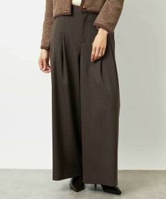 MICHEL KLEIN / ミッシェルクラン その他パンツ | チェック柄2タックワイドパンツ