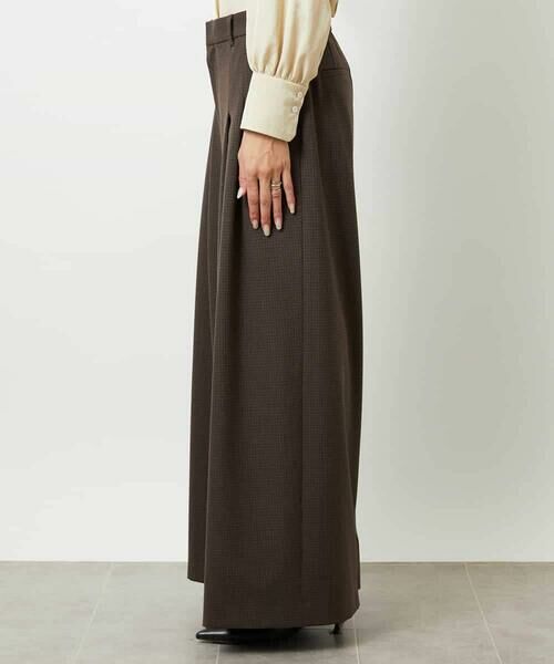 MICHEL KLEIN / ミッシェルクラン その他パンツ | チェック柄2タックワイドパンツ | 詳細10