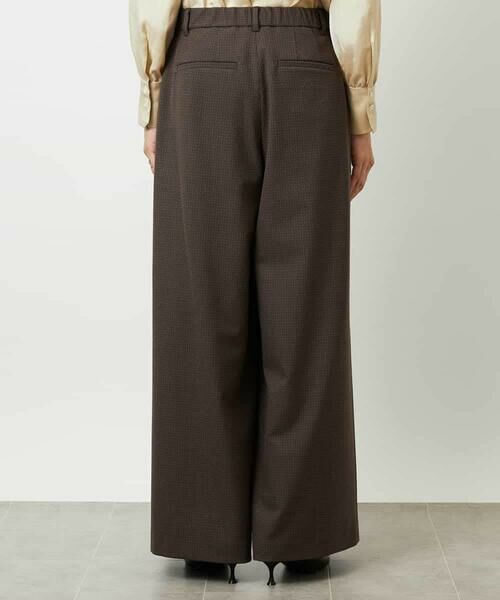 MICHEL KLEIN / ミッシェルクラン その他パンツ | チェック柄2タックワイドパンツ | 詳細11