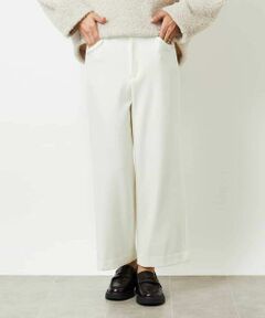 MICHEL KLEIN / ミッシェルクラン その他パンツ | ［定番人気］ストレッチ裏起毛ワイドパンツ