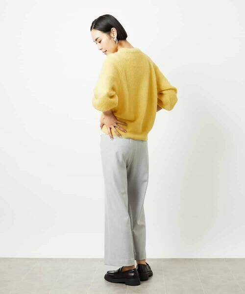 MICHEL KLEIN / ミッシェルクラン その他パンツ | ［定番人気］ストレッチ裏起毛ワイドパンツ | 詳細15