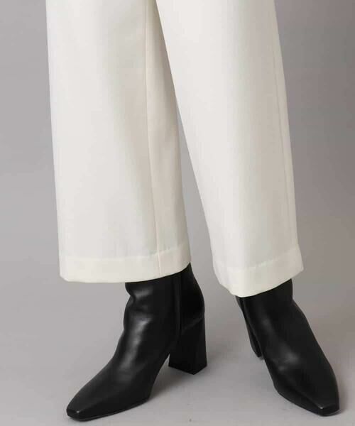 MICHEL KLEIN / ミッシェルクラン その他パンツ | ［定番人気］ストレッチ裏起毛ワイドパンツ | 詳細28