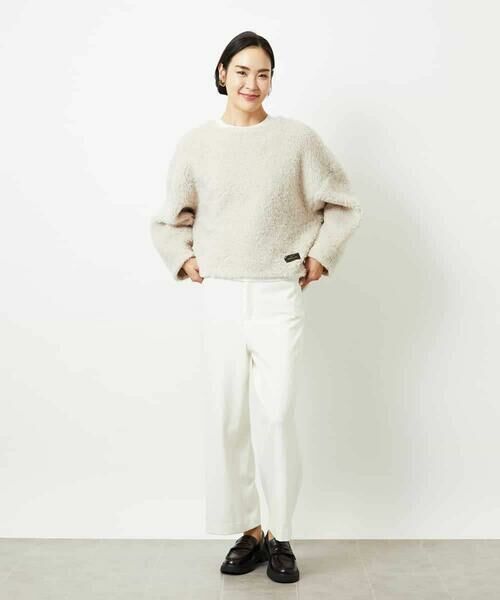 MICHEL KLEIN / ミッシェルクラン その他パンツ | ［定番人気］ストレッチ裏起毛ワイドパンツ | 詳細4