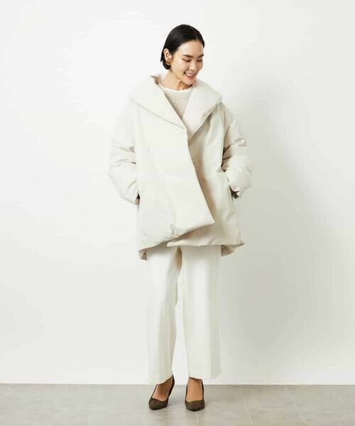 MICHEL KLEIN / ミッシェルクラン その他パンツ | ［定番人気］ストレッチ裏起毛ワイドパンツ | 詳細7