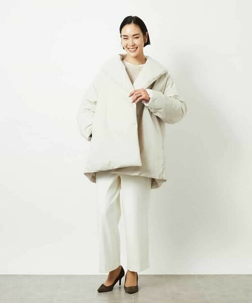 MICHEL KLEIN / ミッシェルクラン その他パンツ | ［定番人気］ストレッチ裏起毛ワイドパンツ | 詳細8