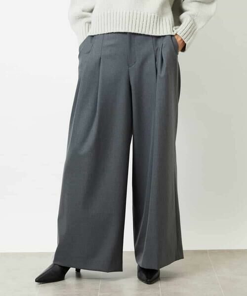 MICHEL KLEIN / ミッシェルクラン その他パンツ | 2タックワイドパンツ | 詳細10