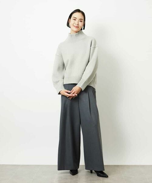 MICHEL KLEIN / ミッシェルクラン その他パンツ | 2タックワイドパンツ | 詳細12