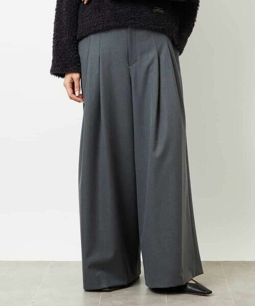 MICHEL KLEIN / ミッシェルクラン その他パンツ | 2タックワイドパンツ | 詳細15