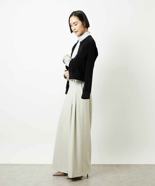 MICHEL KLEIN / ミッシェルクラン その他パンツ | 2タックワイドパンツ | 詳細4