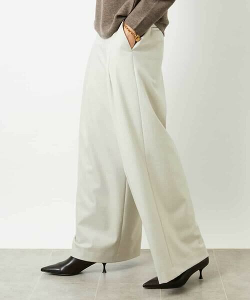MICHEL KLEIN / ミッシェルクラン その他パンツ | 2タックワイドパンツ | 詳細6