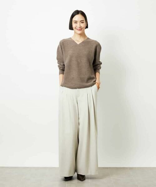 MICHEL KLEIN / ミッシェルクラン その他パンツ | 2タックワイドパンツ | 詳細7