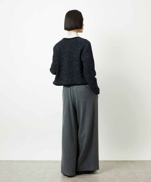 MICHEL KLEIN / ミッシェルクラン カーディガン・ボレロ | ツィード調モールニットジャケット | 詳細11