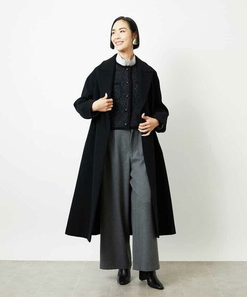 MICHEL KLEIN / ミッシェルクラン カーディガン・ボレロ | ツィード調モールニットジャケット | 詳細12