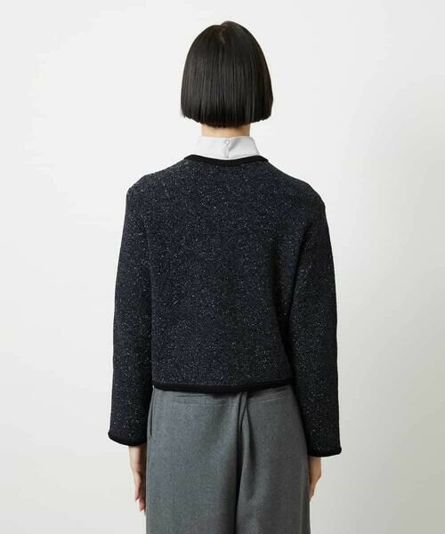 MICHEL KLEIN / ミッシェルクラン カーディガン・ボレロ | ツィード調モールニットジャケット | 詳細25