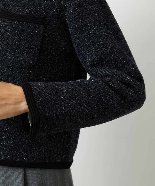 MICHEL KLEIN / ミッシェルクラン カーディガン・ボレロ | ツィード調モールニットジャケット | 詳細27