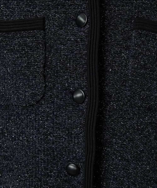 MICHEL KLEIN / ミッシェルクラン カーディガン・ボレロ | ツィード調モールニットジャケット | 詳細29