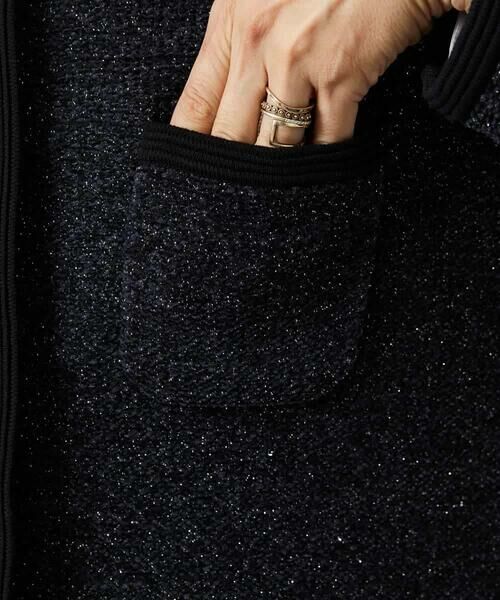 MICHEL KLEIN / ミッシェルクラン カーディガン・ボレロ | ツィード調モールニットジャケット | 詳細30