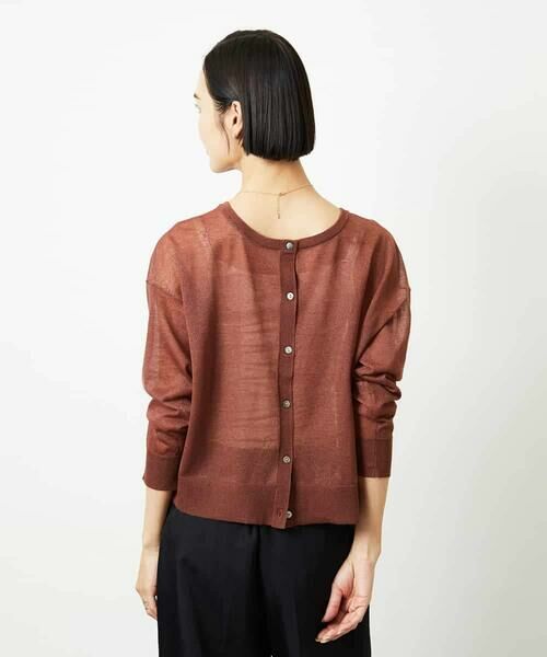 MICHEL KLEIN / ミッシェルクラン カーディガン・ボレロ | 2WAYシアーニットカーディガン | 詳細13