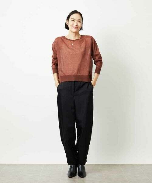 MICHEL KLEIN / ミッシェルクラン カーディガン・ボレロ | 2WAYシアーニットカーディガン | 詳細15