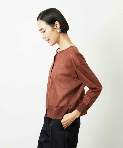 MICHEL KLEIN / ミッシェルクラン カーディガン・ボレロ | 2WAYシアーニットカーディガン | 詳細18