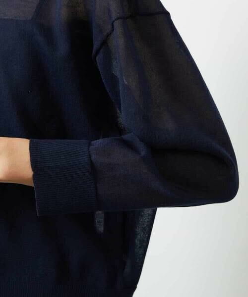 MICHEL KLEIN / ミッシェルクラン カーディガン・ボレロ | 2WAYシアーニットカーディガン | 詳細24