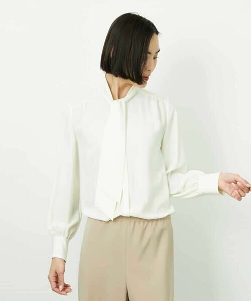 MICHEL KLEIN / ミッシェルクラン シャツ・ブラウス | ボウタイブラウス | 詳細1