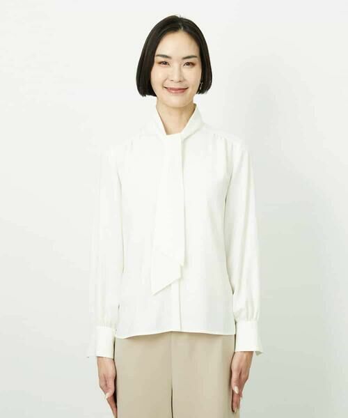 MICHEL KLEIN / ミッシェルクラン シャツ・ブラウス | ボウタイブラウス | 詳細28