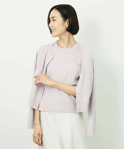 MICHEL KLEIN / ミッシェルクラン ニット・セーター | [アンサンブル対応]コンパクトニットプルオーバー | 詳細22