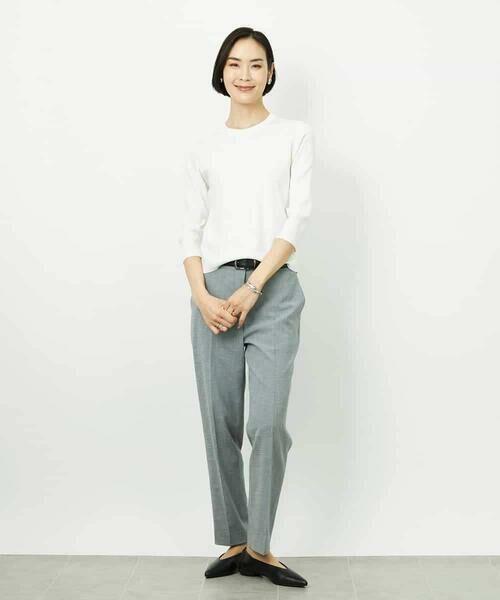 MICHEL KLEIN / ミッシェルクラン ニット・セーター | [アンサンブル対応]コンパクトニットプルオーバー | 詳細3