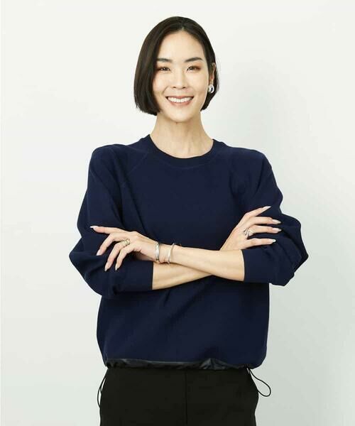 MICHEL KLEIN / ミッシェルクラン ニット・セーター | ドロストラグランニットプルオーバー | 詳細1