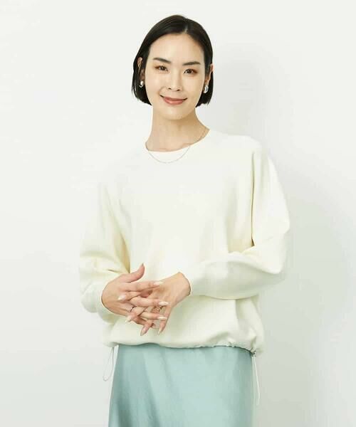 MICHEL KLEIN / ミッシェルクラン ニット・セーター | ドロストラグランニットプルオーバー | 詳細12