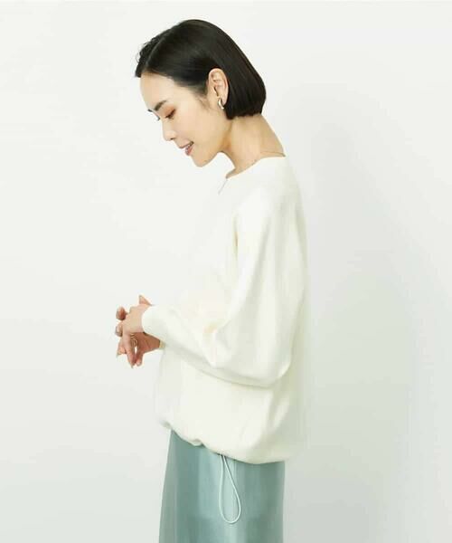 MICHEL KLEIN / ミッシェルクラン ニット・セーター | ドロストラグランニットプルオーバー | 詳細13