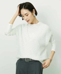 MICHEL KLEIN / ミッシェルクラン ニット・セーター | ツィードライクVネックベスト