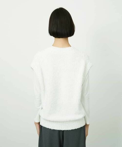 MICHEL KLEIN / ミッシェルクラン ニット・セーター | ツィードライクVネックベスト | 詳細19