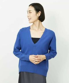 MICHEL KLEIN / ミッシェルクラン ニット・セーター | Vネックニットプルオーバー