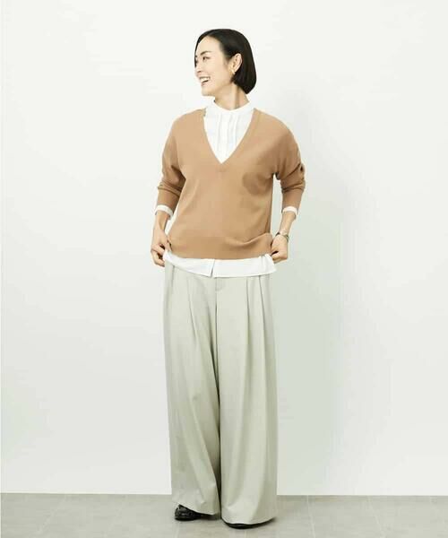 MICHEL KLEIN / ミッシェルクラン ニット・セーター | Vネックニットプルオーバー | 詳細10