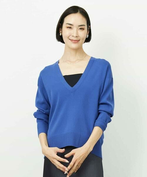 MICHEL KLEIN / ミッシェルクラン ニット・セーター | Vネックニットプルオーバー | 詳細2