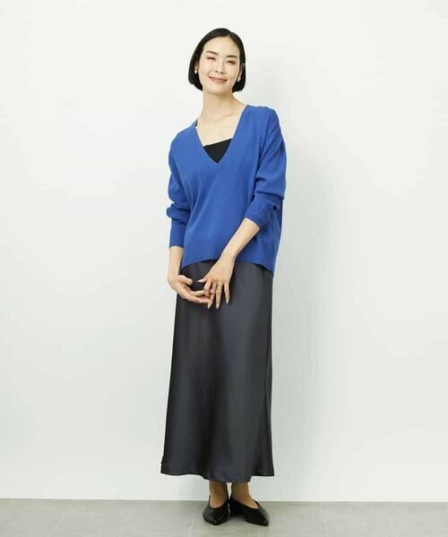 MICHEL KLEIN / ミッシェルクラン ニット・セーター | Vネックニットプルオーバー | 詳細3