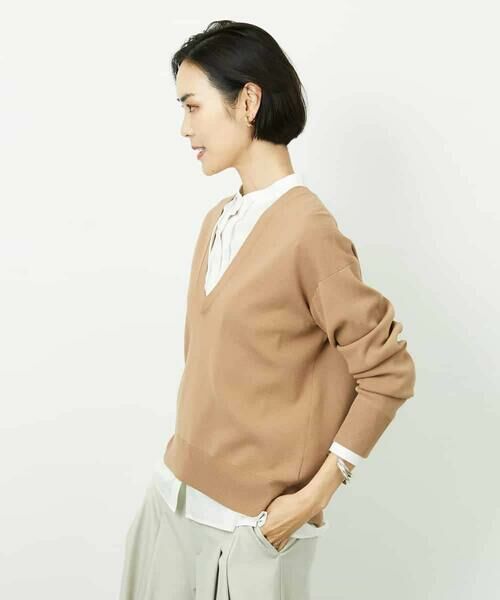 MICHEL KLEIN / ミッシェルクラン ニット・セーター | Vネックニットプルオーバー | 詳細7