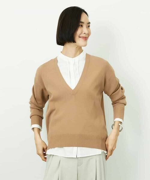 MICHEL KLEIN / ミッシェルクラン ニット・セーター | Vネックニットプルオーバー | 詳細8