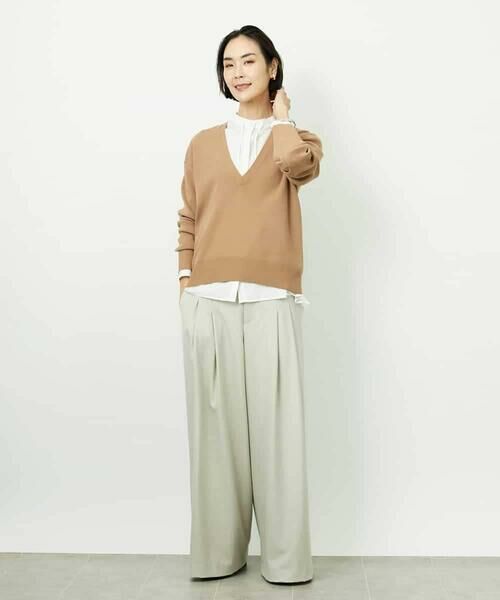 MICHEL KLEIN / ミッシェルクラン ニット・セーター | Vネックニットプルオーバー | 詳細9