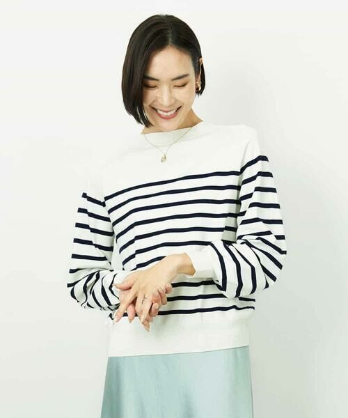 MICHEL KLEIN / ミッシェルクラン ニット・セーター | ホールガーメント(R)ボトルネックニット（アイボリー）