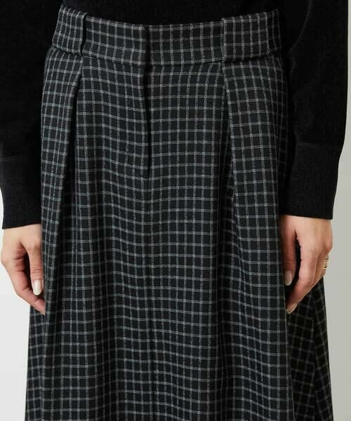 MICHEL KLEIN / ミッシェルクラン ロング・マキシ丈スカート | ミモレ丈チェック柄Aラインスカート | 詳細14