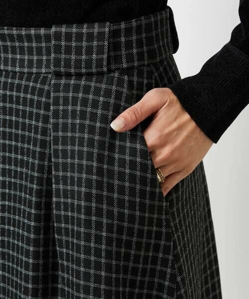 MICHEL KLEIN / ミッシェルクラン ロング・マキシ丈スカート | ミモレ丈チェック柄Aラインスカート | 詳細15