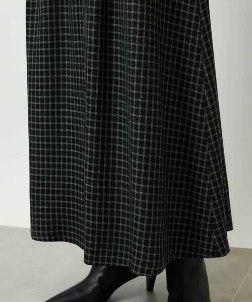MICHEL KLEIN / ミッシェルクラン ロング・マキシ丈スカート | ミモレ丈チェック柄Aラインスカート | 詳細16