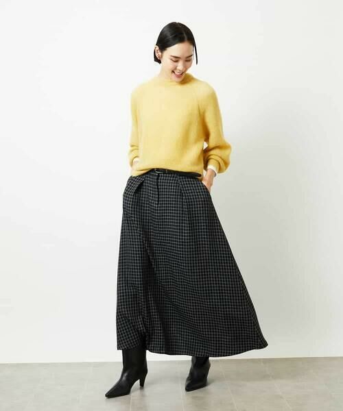 MICHEL KLEIN / ミッシェルクラン ロング・マキシ丈スカート | ミモレ丈チェック柄Aラインスカート | 詳細4