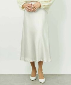 MICHEL KLEIN / ミッシェルクラン ロング・マキシ丈スカート | [コージーボトム]ヴィンテージサテンスカート
