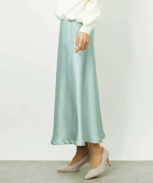 MICHEL KLEIN / ミッシェルクラン ロング・マキシ丈スカート | [コージーボトム]ヴィンテージサテンスカート | 詳細1