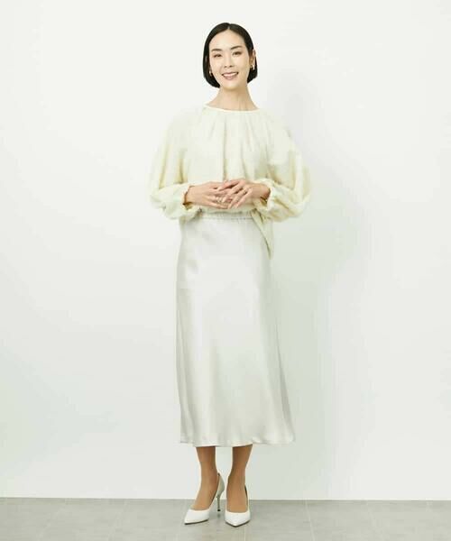 MICHEL KLEIN / ミッシェルクラン ロング・マキシ丈スカート | [コージーボトム]ヴィンテージサテンスカート | 詳細13