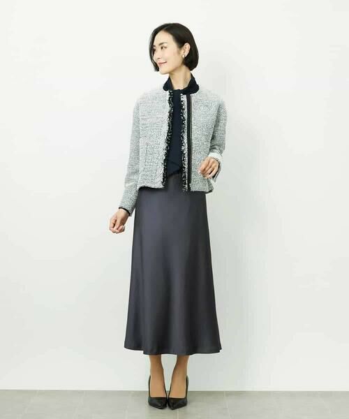 MICHEL KLEIN / ミッシェルクラン ロング・マキシ丈スカート | [コージーボトム]ヴィンテージサテンスカート | 詳細23